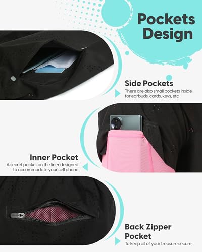 Image of maamgic Mens Running Shorts with Compression Liner 5 inch Quick Dry Workout Shorts Anti-Chafe Gym Shorts 2 in 1 Athletic Shorts