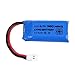 Produktbild RC LiPo-Akku, 3 Stücke 6 stücke ENGPOW 3,7 V 1 s 380 mAh Wiederaufladbare LiPo-Batterie für Hubsan Syma WLtoys RC Drohne(1 stück)