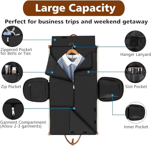Suit Storage Bag Garment Bag for Convertible Garment Duffel Bag Suitcase Suit Bag for Travel, Business2