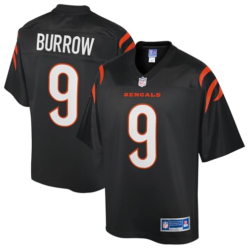 NFL PRO LINE Mens Joe Burrow Black Cincinnati Bengals Replica Jersey