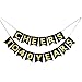 Cheers to 40 Years Banner - Happy 40th Birthday Party Decorations - 40th Wedding Anniversary Decorations - NO ASSEMBLY REQUIRED