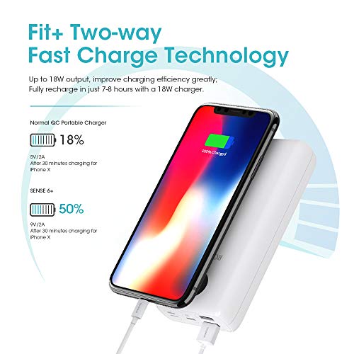 ROMOSS USB C Power Bank, 20000mAh PD Portable Charger 18W 3 Outputs and 3 Inputs External Battery Packs Compatible for iPhone 11/11 Pro, iPad Pro, Nintendo Switch, Samsung S8 and Other Smart Devices - Thumbnail 2