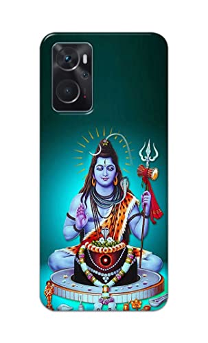 Image of Printed Hard Back Cover Case for Oppo K10 4G Back Cover (Lord Shiva) -1803