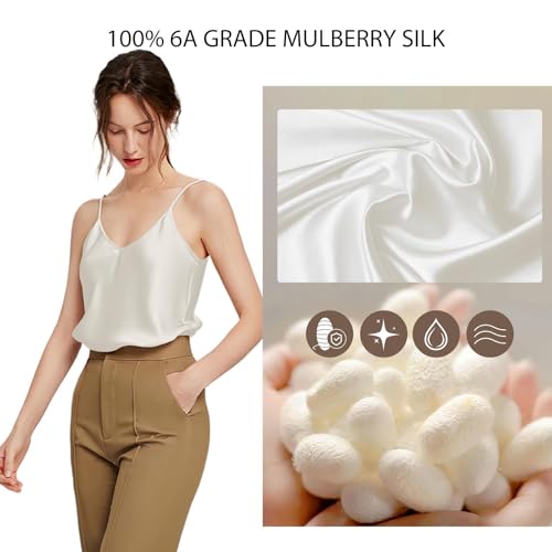 Image of Luxurious 100% Mulberry Silk Chemise - 19 Momme Sleeveless Nightgown