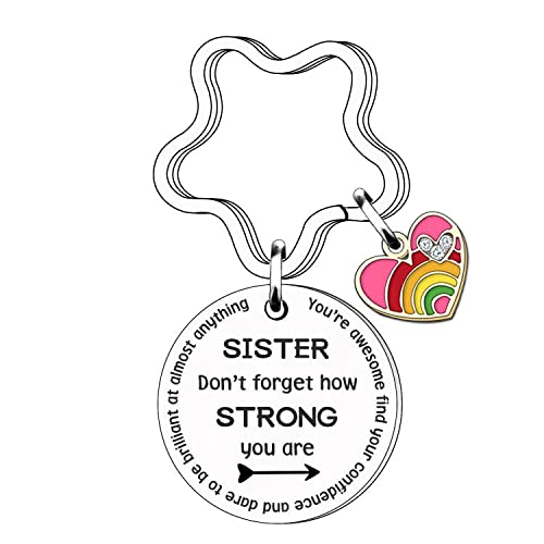 Porte-clés inspirant pour sœur, femme, fille, cadeau de Noël, anniversaire, remise de diplôme Cover