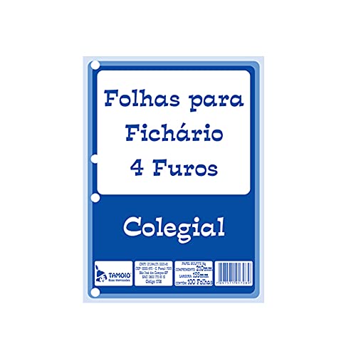 Bloco para Fichário 1/4 100 Fls Colegial - Tamoio
