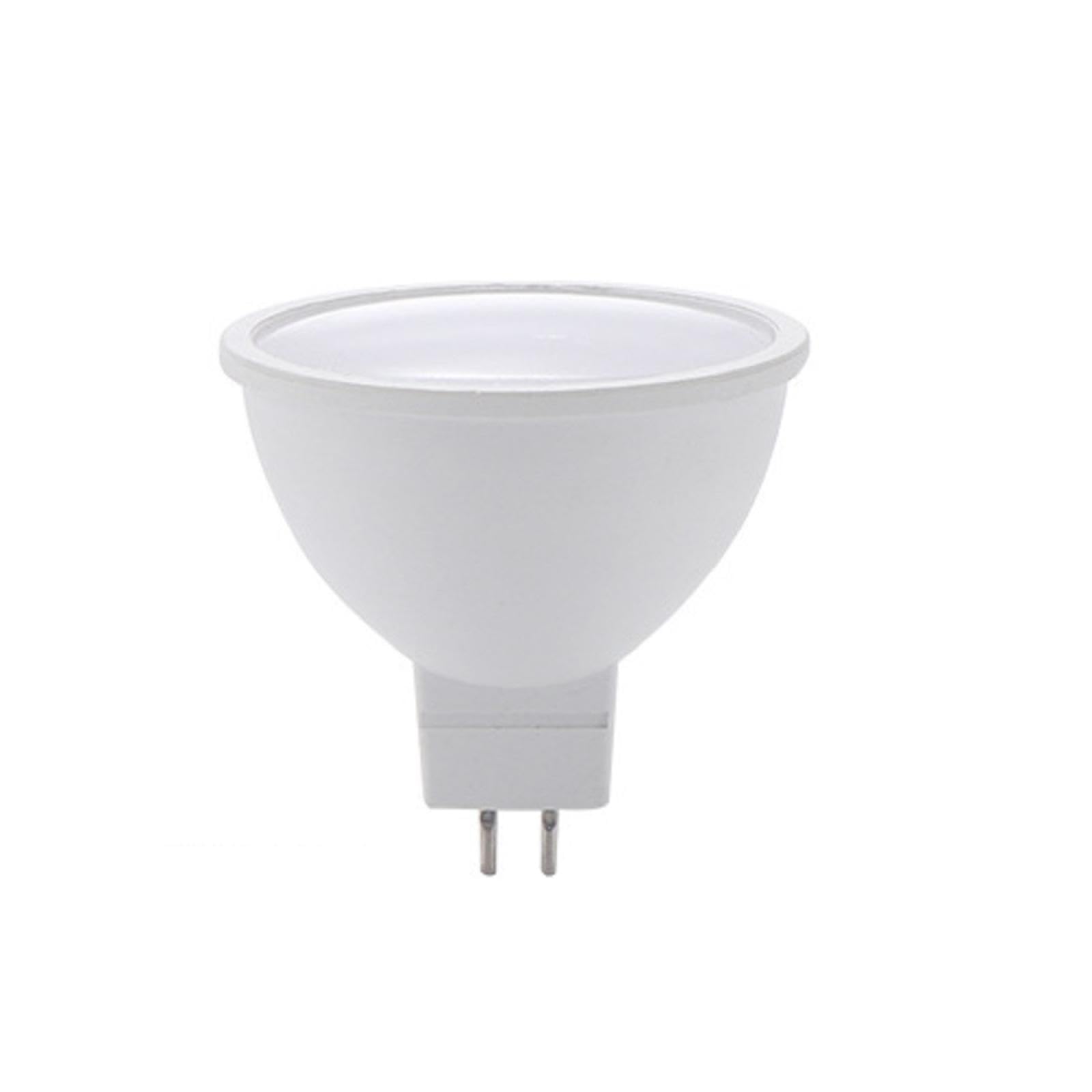Żarówki punktowe LED MR16 GU5.3 MR16 Żarówka projektora 12 V 5 W (odpowiednik 45 W) GU5.3 Podstawa z dwoma pinami ciepła biel 2700K 6W-6 szt. Zimna biel