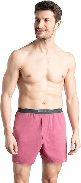Fruit of the Loom Men's 6 Pack Exposed Waistband Boxer Shorts2