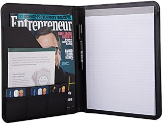 Jancosta Business Padfolio Portfolio with Letter Size Writing Notepads (New Black)
