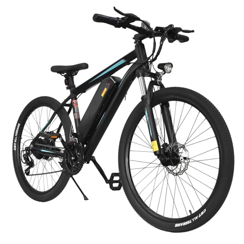 Jiyudx Bicicleta Eléctrica, 26 Fat Tire Ebike Bicicleta Electrica, 36v 10.4ah Bateria Extraible Autonomia 40-130km, 7-Velocidades Y Suspension Delantera E Bicicletas Electricas Para Adultos Jiyudx Bicicleta Eléctrica, 26 Fat Tire Ebike Bicicleta Electrica, 36v 10.4ah Bateria Extraible Autonomia 40-130km, 7-Velocidades Y Suspension Delantera E Bicicletas Electricas Para Adultos