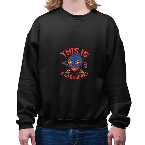 Funny Gift for Strawberry Lovers This is a Strawberry Strawberry Thief Navy Black Muticolor Unisex Sweatshirt