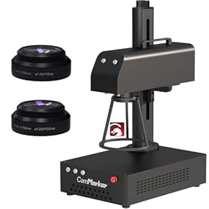 ComMarker B4 30W Raycus Fiber Laser Graveur, LightBurn compatibele lasergraveermachine met 2 verschillende groottelens, Fiber Laser Marking Machine voor sieraden, Sliver, Goud, Tumblers