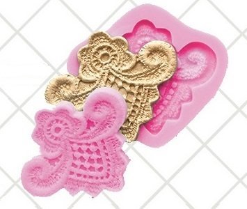 NY CAKE Lorraine Lace Silicone Mold, Fondant, Gumpaste, Chocolate