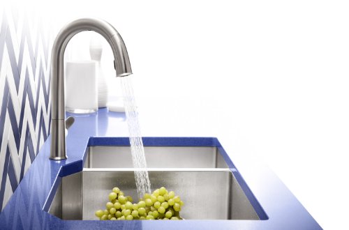 Kohler K-5282-Na Strive 35-1/2" X 20-1/4" X 9-5/16" Undermount Double-Bowl Kitchen Sink With Basin -Rack, X-Large/Medium, Stainless Steel #TOP4