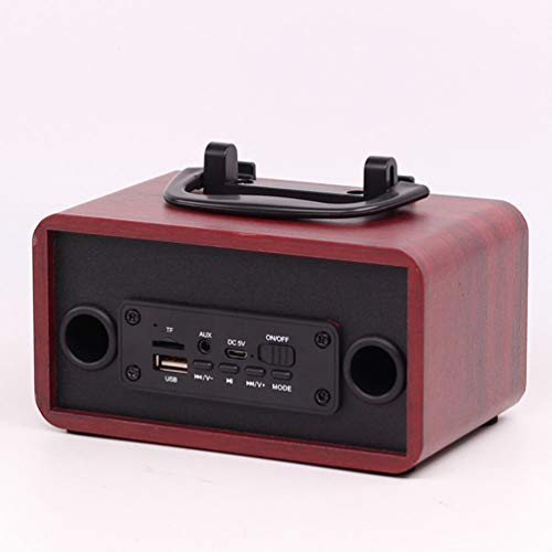 Vosarea Enceinte Bluetooth en Bois Vintage rétro Haut-Parleur sans Fil Haut-Parleur Portable Haut-Parleur avec Son HD et Basse (Rouge) - Les Beatles, Paul McCartney, John Lennon, RIngo Starr, George Harrison Vosarea Enceinte Bluetooth en Bois Vintage rétro Haut-Parleur sans Fil Haut-Parleur Portable Haut-Parleur avec Son HD et Basse (Rouge) – Image 8
