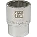 Dynamic Tools D022438 3/4" Drive 12 Point SAE Socket with 1-3/16" Standard Length, Chrome Finish