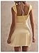Floerns Women's Halter Neck Ruched Bodycon Sweetheart Slip Dress Backless Mini Prom Party Dresses Yellow Small