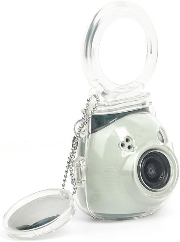 TYUANDOUER Clear Case for Instax PAL, Protective Case for Fujifilm Instax PAL with Close Up Lens, Lightweight Case for Fuji Mini PAL with Chain - Clear