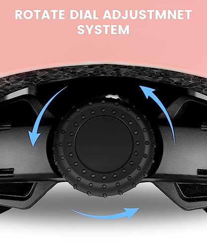 Besttravel Skateboard Helmet, Adjustment Bike Helmets, Multi-Sport Bicycle Skateboard Skating Longboard Commuter Helmet for Men Women (Medium (21.6-22.8 inches) Pink) - Thumbnail 7