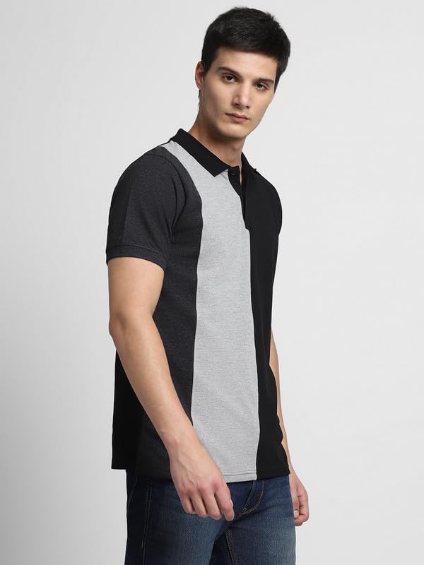 Image of Dennis Lingo Men's Cotton Polo Neck Tshirt, Regular Fit Half Sleeve