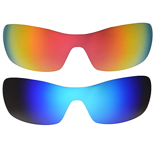 Verres Oakley Antix rechange rouge bleu pour lunettes soleil sport homme et femme