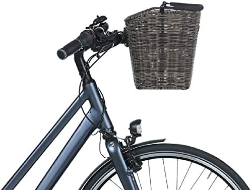 Basil Unisex – Adulto Bremen Rattan Look anteriore cestino per bicicletta, marrone, taglia unica