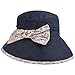 Lierys Flower Loop Linen Hat Women Navy One Size