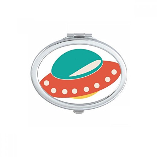 Miroir compact ufo univers ovale miroir de maquillage à la main mignon
