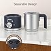 SIMPLETASTE Milk Frother, 4 in 1 Electric Milk Steamer, 16.91oz/500ml Automatic Warm and Cold Foam Frother for Coffee, Latte, Macchiato, Cappuccino, Hot Chocolate, Easy to Clean