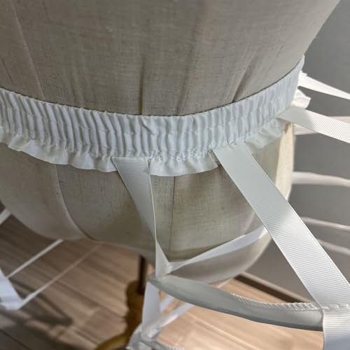 Ruarby Jupon Crinoline Polyester Robes de Soirée Double Pannier pour Mariée Demoiselles d'honneur Blanc/Noir Robe de Mariée pour Robe de Mariée, Noir , taille unique – vue 4