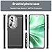 Case for Oppo Reno 11 Pro 5G,Oppo Reno 11 Pro 5G Case,TPU Carbon Fiber Soft Silicone Bumpers Protective Cover Anti-Scratch Shockproof Heavy Duty Phone Case for Oppo Reno 11 Pro 5G (Lasi Black)