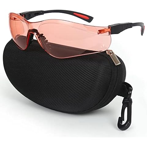 LaneTop AntiFog Shooting Glasses ANSI Z87.1 Eye Protection for Indoor Oudoor Sports Skeet Clay Trap Shooter Range Glass Shooting Eyewear for Men Women-Vermillion Cover