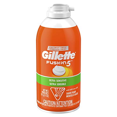 Gillette Fusion5 Ultra Sensitive Shave Foam, 11 Ounce (Pack of 6)