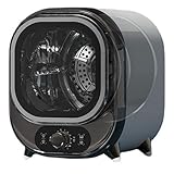【Compacto】 Esta secadora de ropa ventilada con capacidad de 5,1 kg maximiza la eficiencia del espacio y la practicidad. Se puede colocar cómodamente en un escritorio, encimera de cocina o pared para crear más espacio.