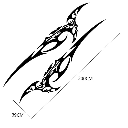 Auto side body stickers bleu pour masquer les rayures et relooker