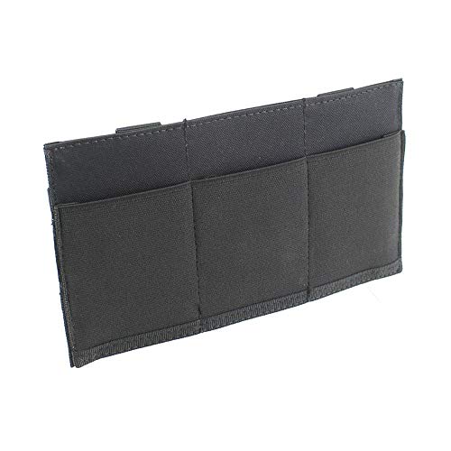 MOLLE Elastic Triple Magazine Pouch (Black)