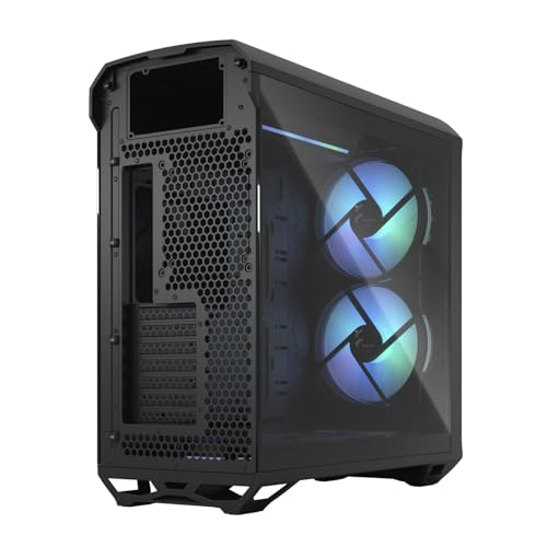 Fractal Design Torrent RGB PC-Gehäuse – Hervorragender Luftstrom mit 2X 180mm & 3X 140mm RGB Lüftern – Gehärtetes Glas… – Ansicht 5