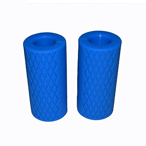 qibylift Pull Up Bar Thick Bar Adapter, Weight Grip Bar Fit for Standard Barbell - Dumbbell Handle Grips, Silicone Rubber Barbell Grips for Weight Lifting Cable Attachments & Fitness Training