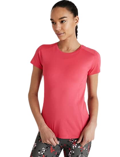 Image of Marks & Spencer Womens Regular Top (T51 5121 Raspberry 8)