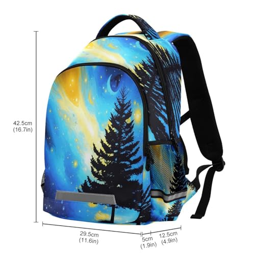 School Backpack Pine Tree Lightweight Waterproof Travel Laptop Backpack Kids School Bags for Boys Girls Teens 11.6 X 4.9 X 16.7inch3
