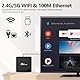 Puersit Android 10.0 TV Box, Allwinner H313 Quad-Core 64bit Quad Core Arm Cortex A53 CPU,2GB RAM 16GB ROM G31 OPenGL 3.2 Unterstützt 2,4/5,8GHz WiFi mit 4K UHD und 100M LAN Ethernet Android Box