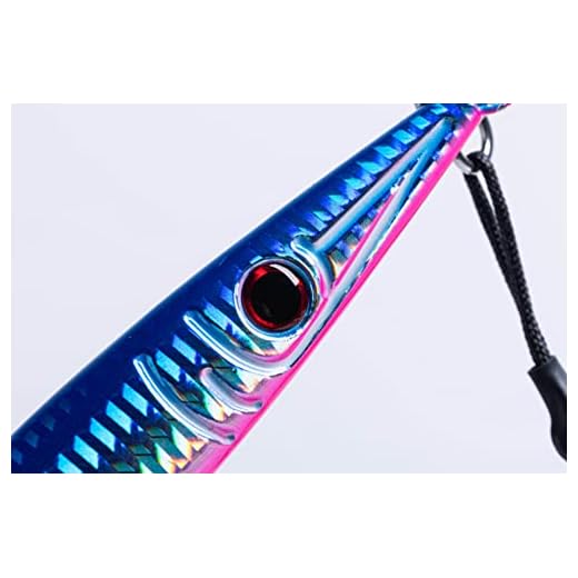 Witching Hour Tackle Medium-Fast Lunch Special Slow Pitch Vertical Jig for Stripers, Tuna, Grouper, Snapper, Kings - 3 Pack (Blue with Pink Belly, 80 Grams (2.8 oz))