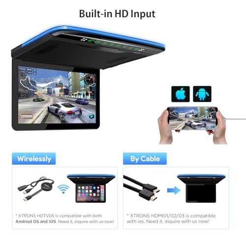 Deckenmonitor Auto Xtrons 13,3 Zoll FHD Digital TFT 16:9