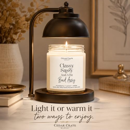 Image of CEDAR CRATE MARKET - Funny Candles for Women Adult Humor - Classy Sassy - Best Friend Birthday Gift for Who Have Everything, Retirement, Woman Coworker, Girlfriend, 100% Soy Wax, Handmade in USA