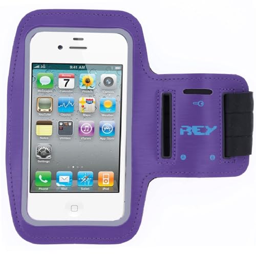 Brazalete Deportivo Reflectante para Smartphones Desde 5,5' hasta 6,3', Lila