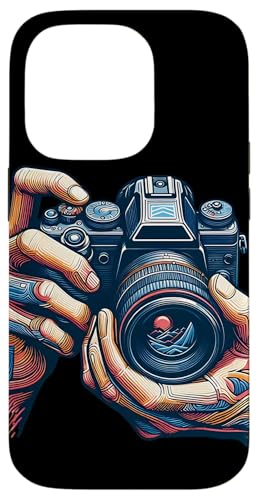 Vintage Analog SLR Camera Art Photographer Film Case for iPhone 14 Pro