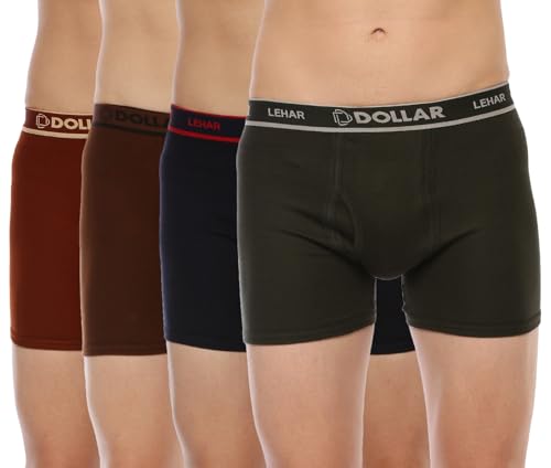 Image of Dollar Lehar Mens Combed Cotton Trunk - Actual Colour May Vary
