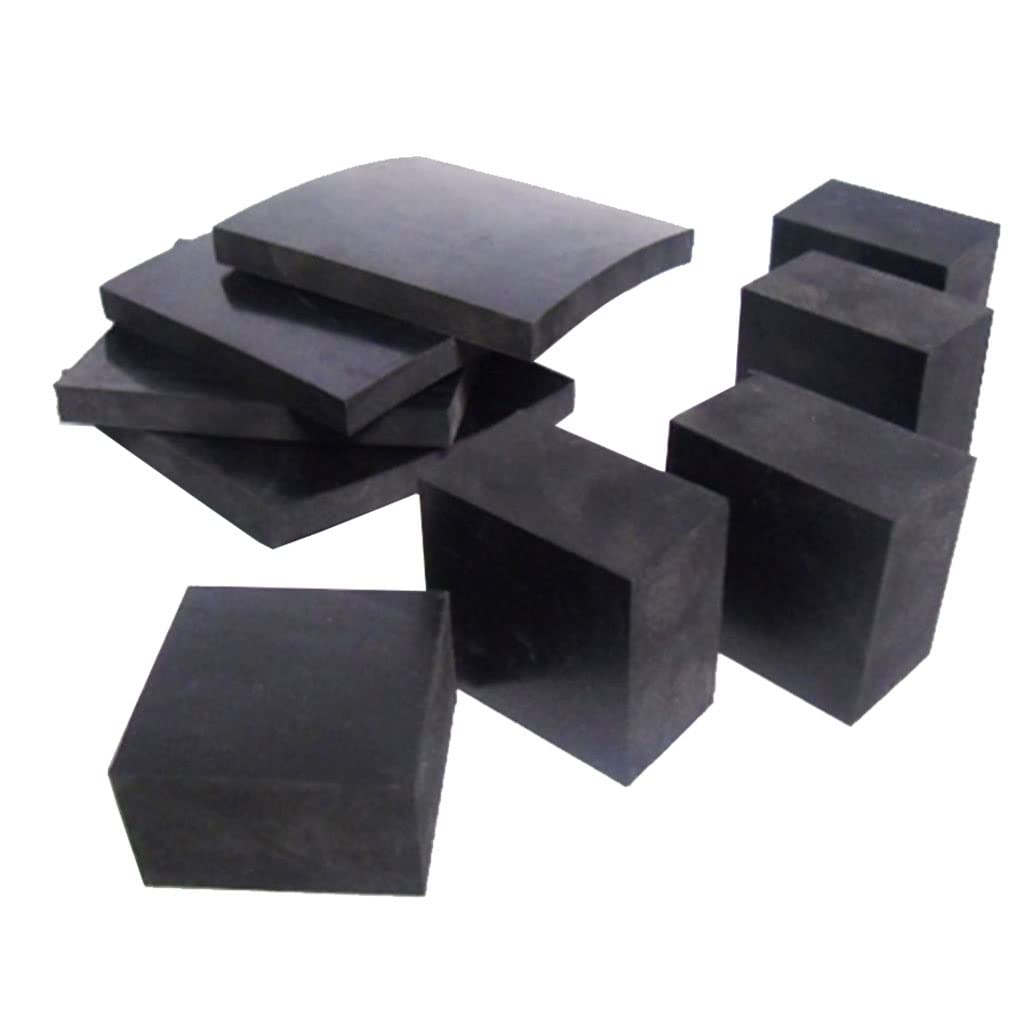 Cuscinetti antivibranti in gomma 1 pz, 50x50mm-200x200mm, 10-50mm di spessore, assorbimento degli urti antiscivolo ad alta densità for macchinari, mobili, attrezzature