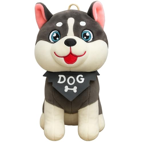 PREEKS RETAILERS Husky Soft Toy Dog Plush – Cute Stuffed Animal for Kids, Boys & Girls – 25cm Cuddle Gift for Birthday & Special Occasions