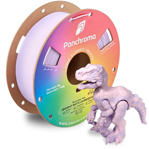 Image of Polymaker Panchroma Matte PLA Filament 1.75mm, High Speed Gradient Lavender Fizz PLA 1kg (2.2 lbs), Formerly Polyterra Clog-Free 3D Printer Filament, Accuracy + /- 0.02mm, Fits FDM Printers